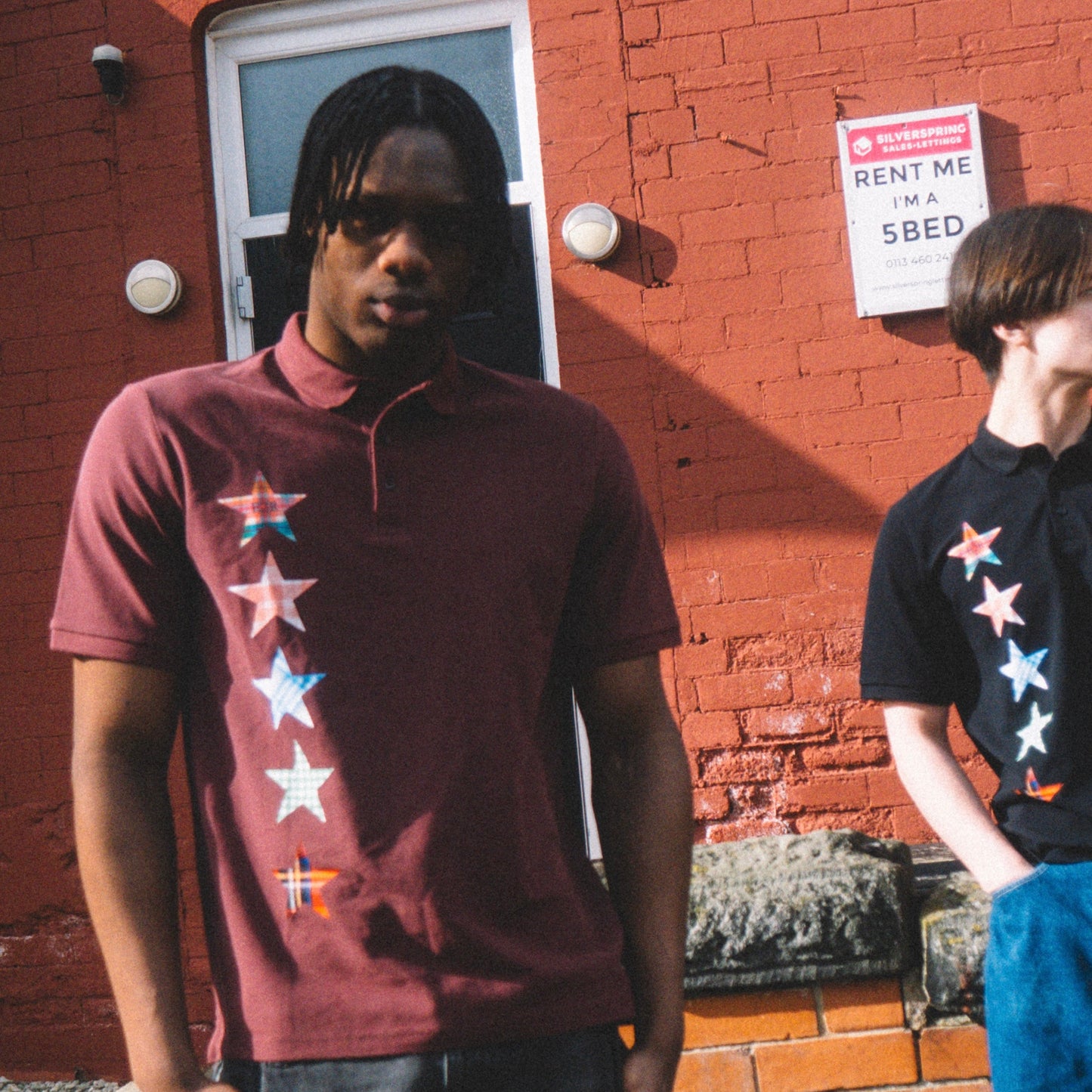 all star polo dark red