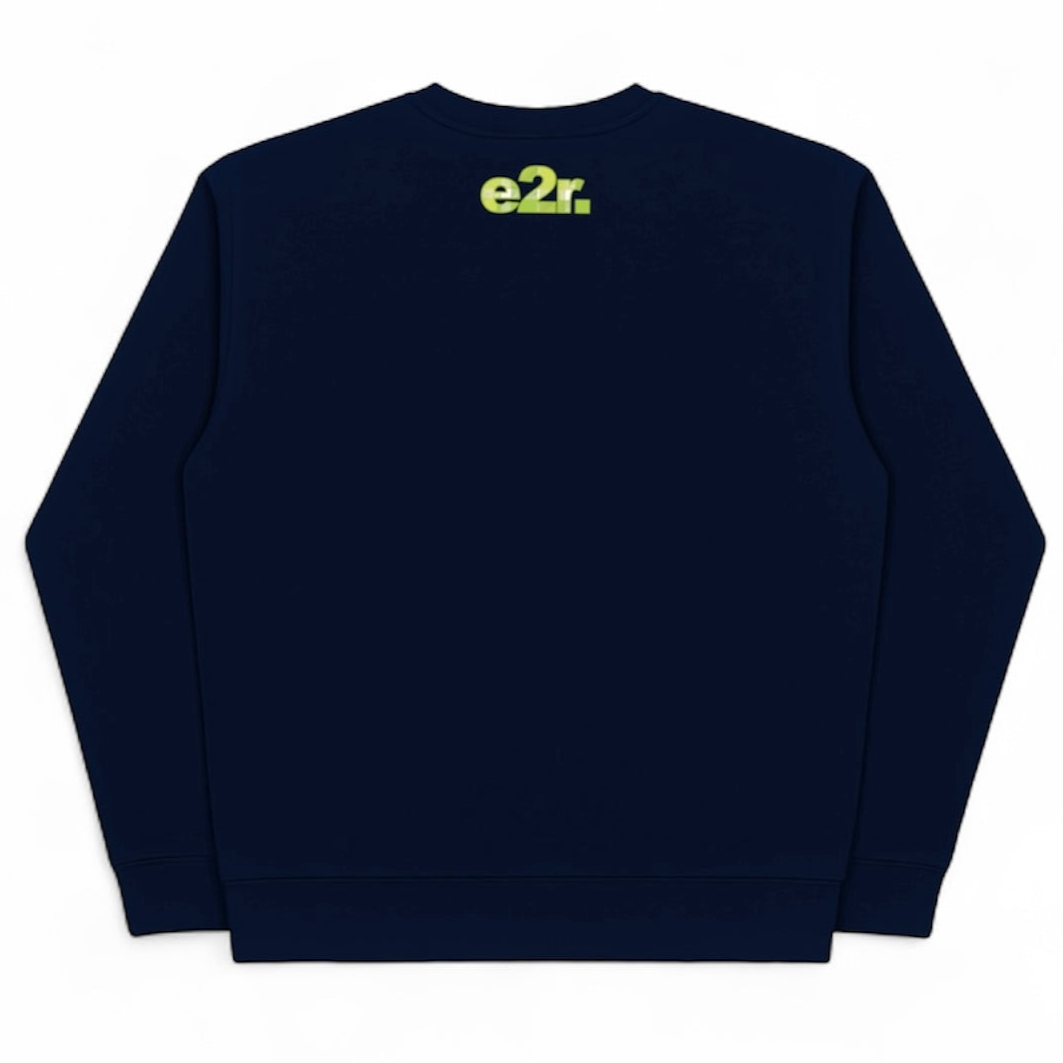 side logo sweater navy