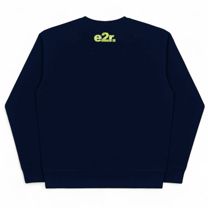 side logo sweater navy