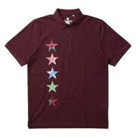 all star polo dark red