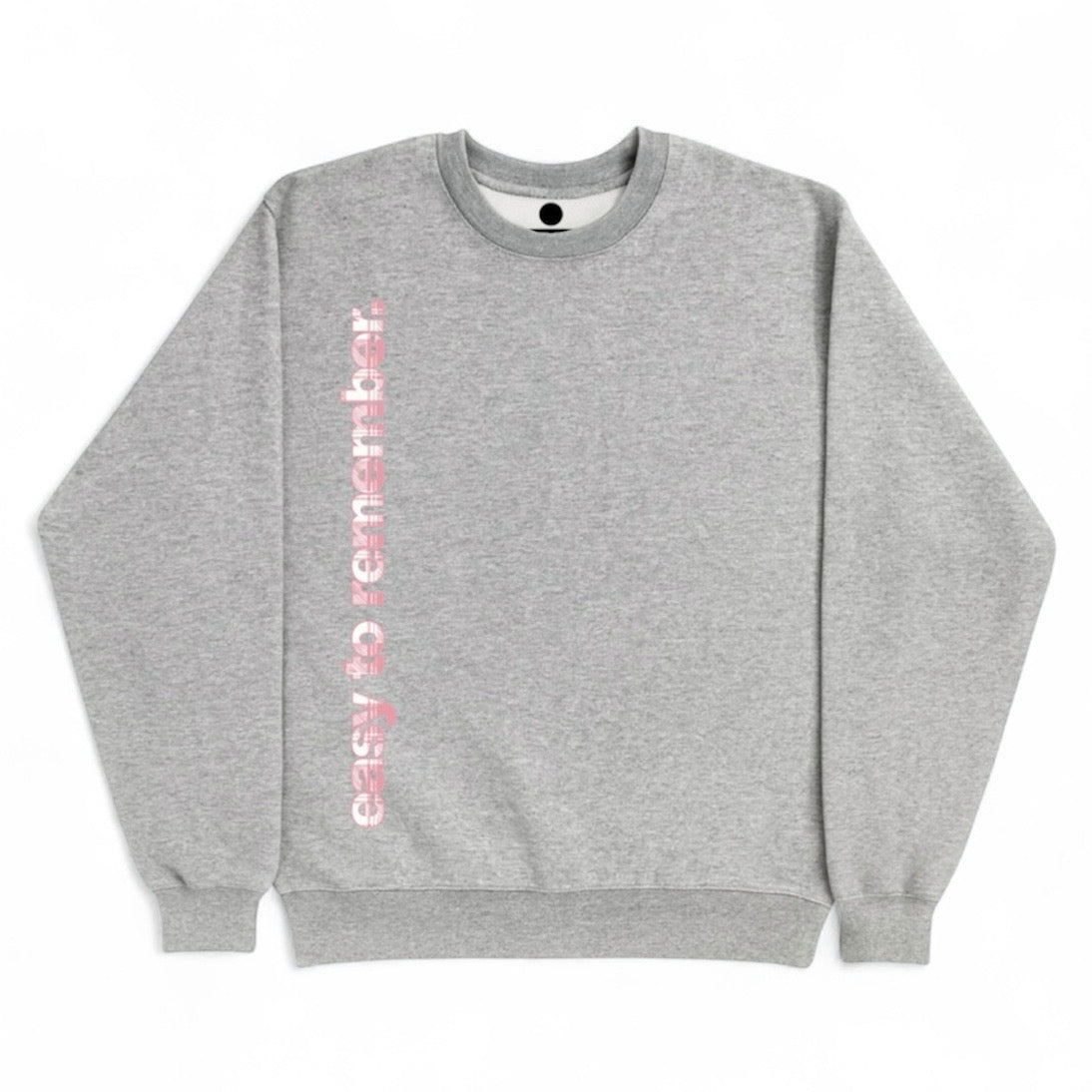 side logo sweater grey