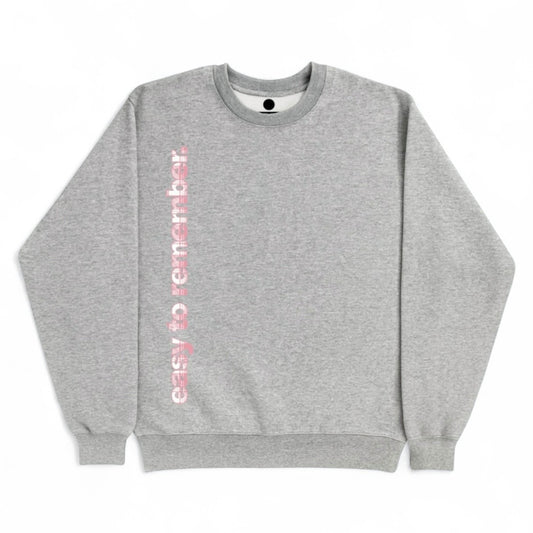 side logo sweater grey