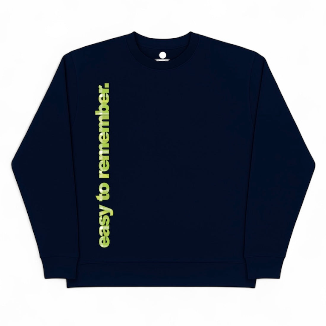 side logo sweater navy
