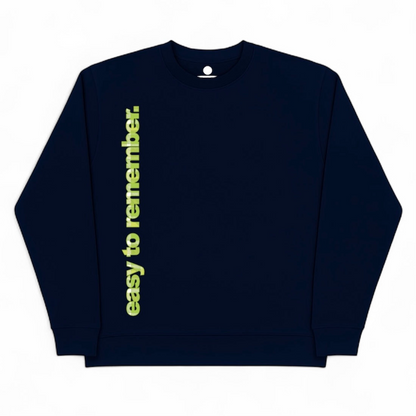 side logo sweater navy