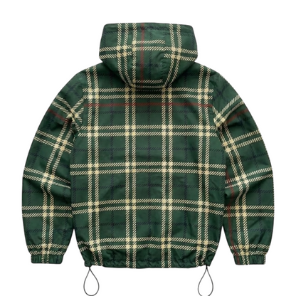 plaid all weather coat