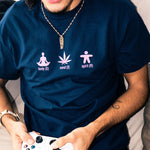 body mind spirit tee - navy