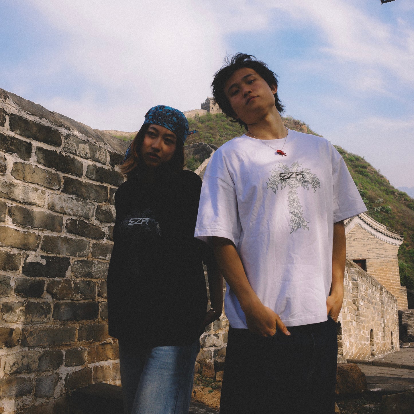 palm tee white
