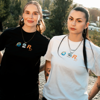 throwback logo tee - black