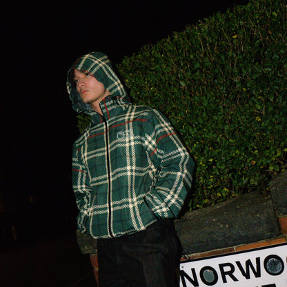 plaid all weather coat