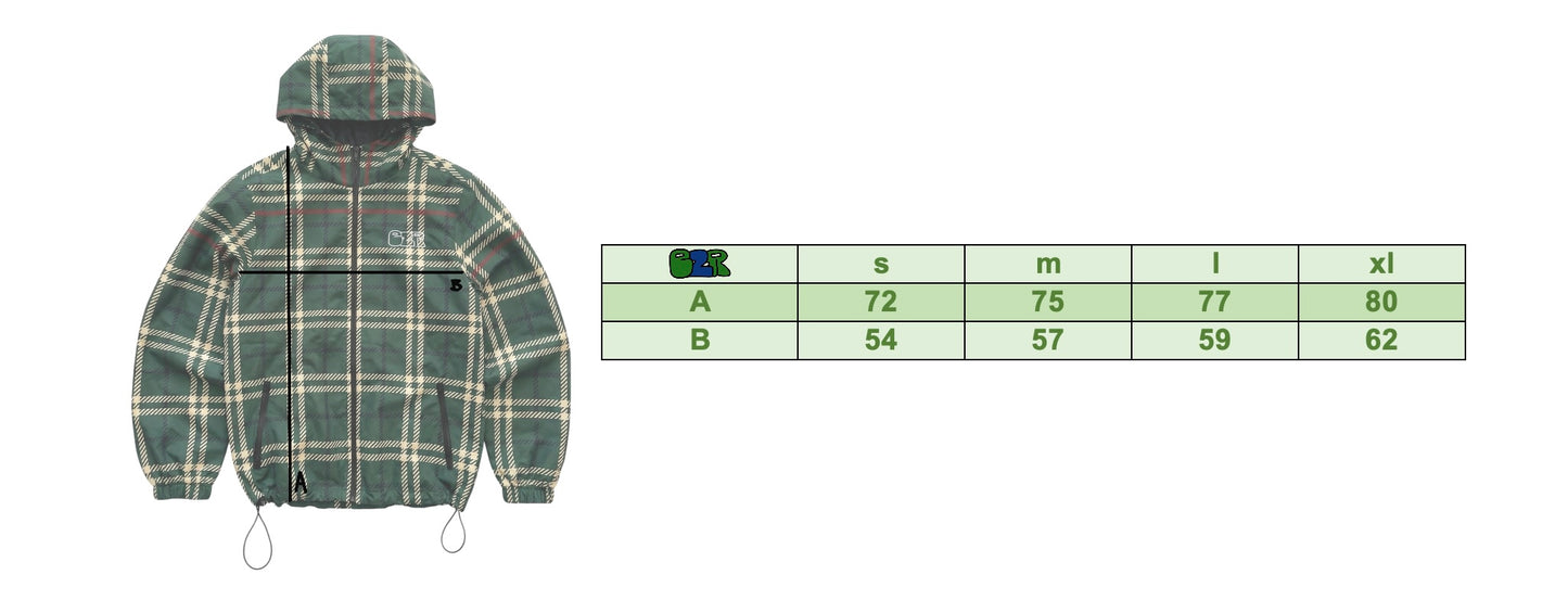 plaid all weather coat