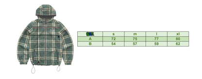 plaid all weather coat