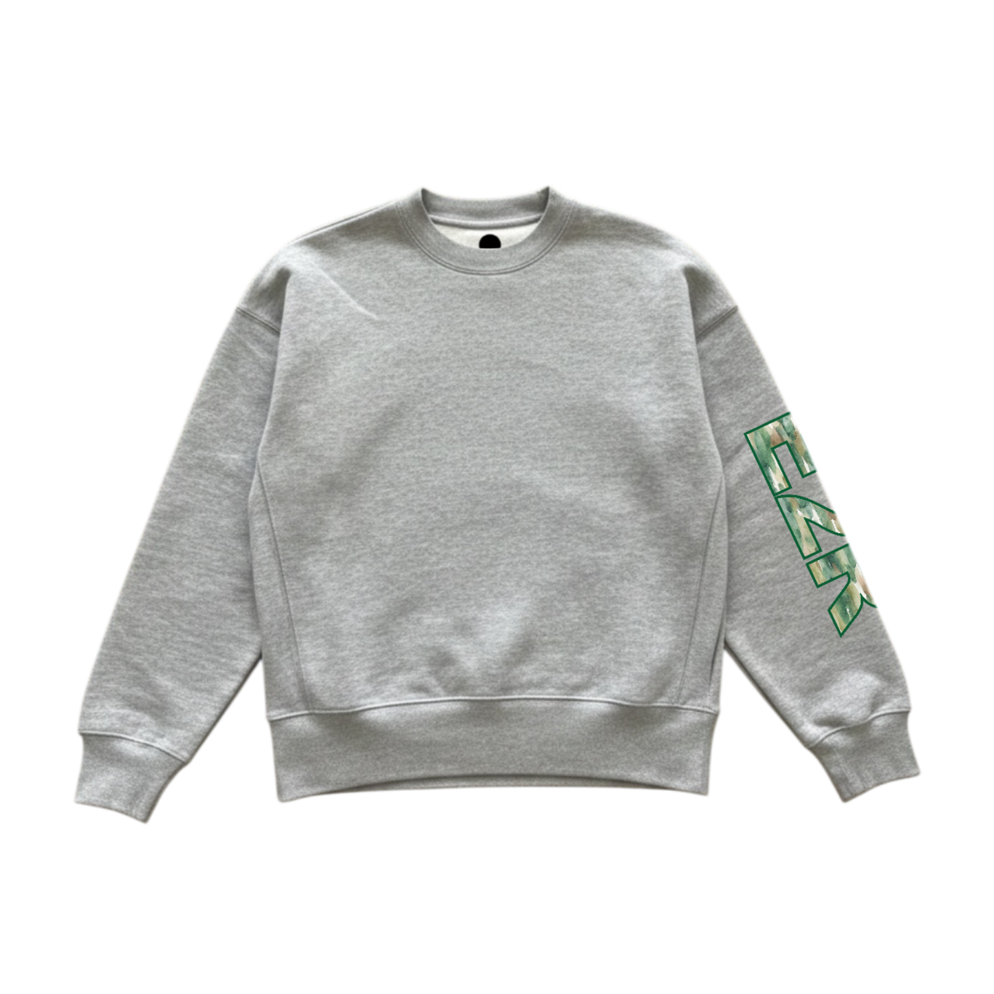 watercolour camo jumper grey