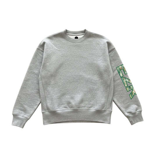watercolour camo jumper grey