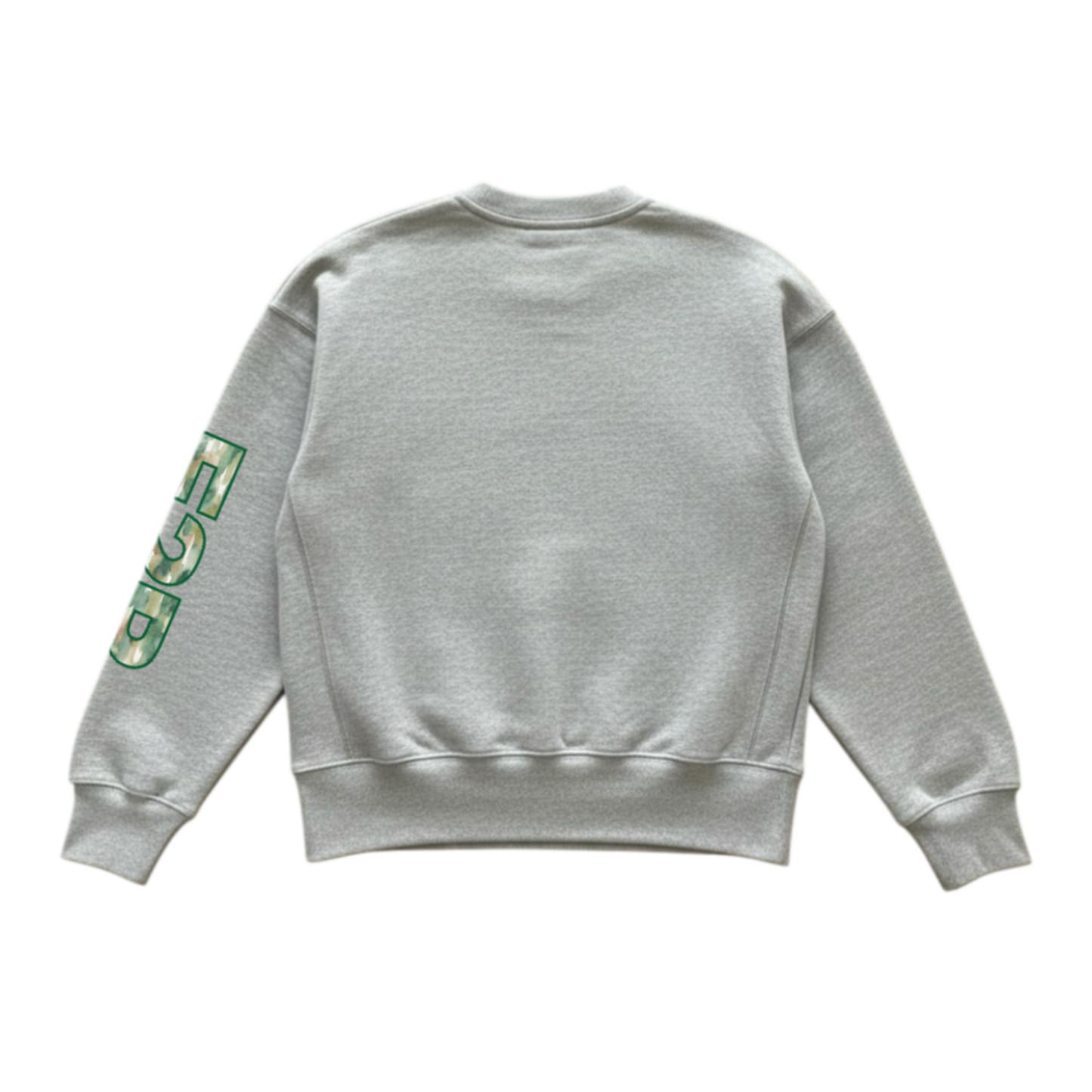 watercolour camo jumper grey