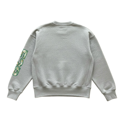 watercolour camo jumper grey