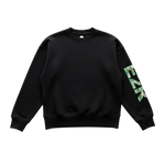 watercolour camo jumper black