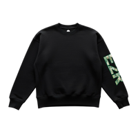 watercolour camo jumper black