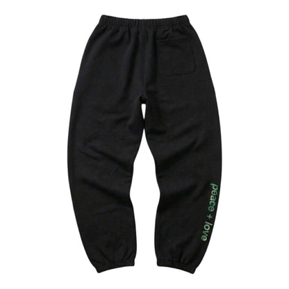 watercolour camo joggers black