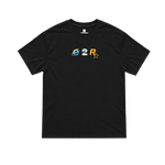 throwback logo tee - black