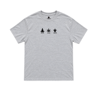 body mind spirit tee - ash