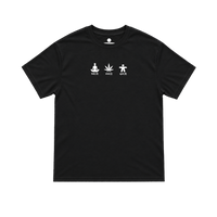 body mind spirit tee - black