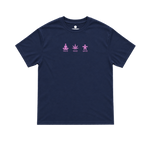 body mind spirit tee - navy