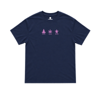 body mind spirit tee - navy