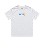 throwback logo tee - white