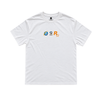 throwback logo tee - white
